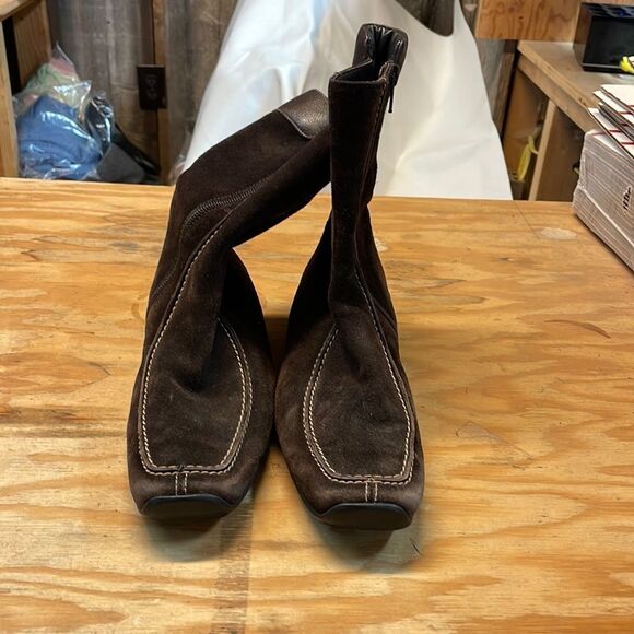 Paul Green brown suede boots - Picture 1 of 16